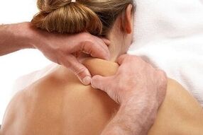 Masaža za osteohondrozu kralježnice grlića maternice